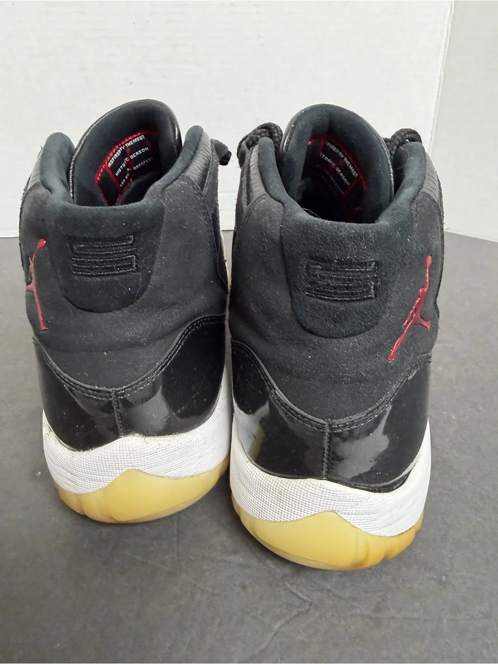 Nike Air Jordan 11 Retro 72-10 Size 11.5 Black Red Gym Red 378037-002 OG XI⁠
